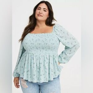 Torrid dainty floral top kitschy coquette girl